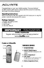 Preview for 2 page of ACU-RITE 01608 Instruction Manual