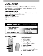 Preview for 2 page of ACU-RITE 02030RM Instruction Manual