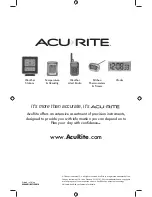 Preview for 7 page of ACU-RITE 02044W Instruction Manual