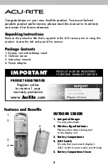 Preview for 2 page of ACU-RITE 02050CCDI Instruction Manual