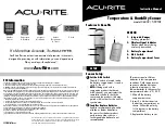 ACU-RITE 06002 / 592TXR Instruction Manual предпросмотр