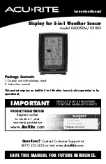 ACU-RITE 06005RM/1010RX Instruction Manual preview