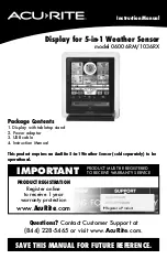 ACU-RITE 06006RM Instruction Manual preview