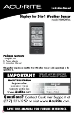 ACU-RITE 06020RM Instruction Manual preview