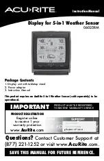 ACU-RITE 06025RM Instruction Manual preview