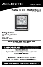 ACU-RITE 06037 Instruction Manual preview