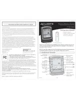 Preview for 1 page of ACU-RITE 433981 Instruction Manual