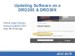 Preview for 4 page of ACU-RITE DRO 203 Updating Software