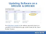 Preview for 6 page of ACU-RITE DRO 203 Updating Software