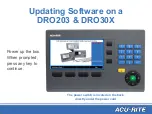 Preview for 13 page of ACU-RITE DRO 203 Updating Software