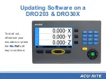 Preview for 14 page of ACU-RITE DRO 203 Updating Software