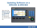 Preview for 21 page of ACU-RITE DRO 203 Updating Software