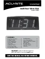 Preview for 1 page of ACU-RITE Intelli-Time 13003 Instruction Manual