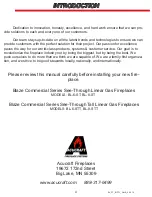 Preview for 4 page of Acucraft Blaze BL-6-ST Installation & Operator'S Manual