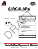 Предварительный просмотр 1 страницы Acucraft circular 4 Operator'S Manual