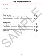 Preview for 2 page of Acucraft Outdoor Linear 8 Burner System Installation & Operator'S Manual