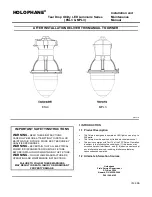 Предварительный просмотр 3 страницы Acuity Brands Lighting HOLOPHANE Esplanade ESL3 Manual