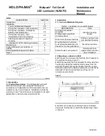 Preview for 3 page of Acuity Brands Lighting Holophane Wallpack HLWCP2 Installation And Maintenance Manual