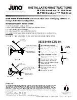 Preview for 2 page of Acuity Brands Lighting Juno MonoLine L Wall Feed MLP165 Installation Instructions