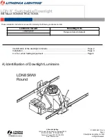 Preview for 2 page of Acuity Brands Lighting Lithonia Lighting LDN8 SWW Installation Instructions Manual