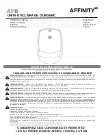 Предварительный просмотр 7 страницы Acuity Brands Lithonia Lighting AFFINITY AFB Manual