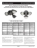 Acuity Brands Lithonia Lighting HomeGuard LED HGX LED 2RH 40K 120 MO Installation Instructions Manual preview