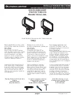 Preview for 1 page of Acuity Brands Lithonia Lighting TFX2 Installation Instructions Manual