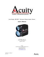 Preview for 1 page of Acuity AccuRange AR3000 User Manual