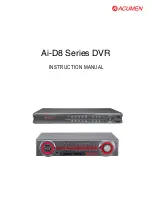 Acumen Ai-D8 Series Instruction Manual preview