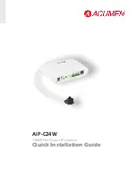 Preview for 1 page of Acumen AiP-C24W Quick Installation Manual