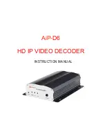 Предварительный просмотр 1 страницы Acumen AiP-D6 Instruction Manual