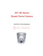 Acumen AiP HD Series Instruction Manual предпросмотр