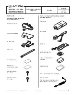 Acura 08E00-ED0-200 Installation Instructions Manual preview