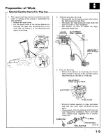 Preview for 9 page of Acura 1987 Legend Coupe Owner'S Manual