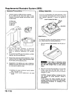 Preview for 1231 page of Acura 1987 Legend Coupe Owner'S Manual