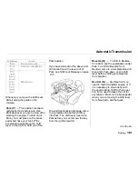 Preview for 186 page of Acura 2001 RL Owner'S Manual