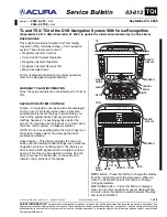 Preview for 1 page of Acura 2004 TSX Service Bulletin