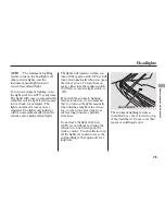 Preview for 77 page of Acura 2005 Acura MDX Owner'S Manual