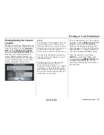 Preview for 67 page of Acura 2008 RDX Navigation Manual