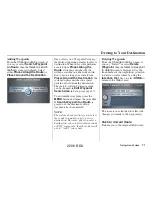 Preview for 71 page of Acura 2008 RDX Navigation Manual