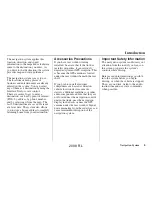 Preview for 5 page of Acura 2008 RL Navigation Manual