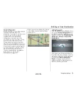 Preview for 75 page of Acura 2010 RL Navigation System Owner'S Manual