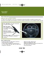 Preview for 4 page of Acura 2010 TSX Navigation System Advanced Technology Manual