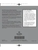 Preview for 22 page of Acura 2010 TSX Navigation System Advanced Technology Manual