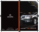 Acura 2011 MDX Navigation System Advanced Technology Manual preview