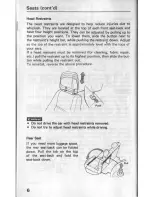 Preview for 7 page of Acura Integra 1987 Manual