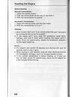 Preview for 51 page of Acura Integra 1987 Manual