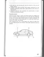 Preview for 90 page of Acura Integra 1987 Manual