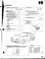 Предварительный просмотр 5 страницы Acura Integra 1998 Service Manual