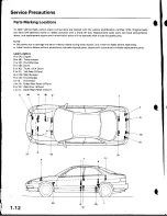 Предварительный просмотр 14 страницы Acura Integra 1998 Service Manual